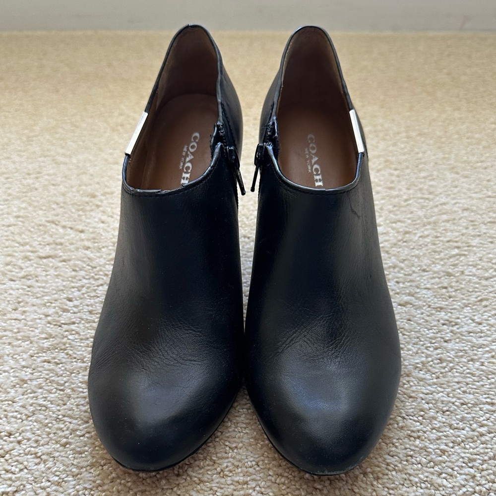 Coach booties size 8 black